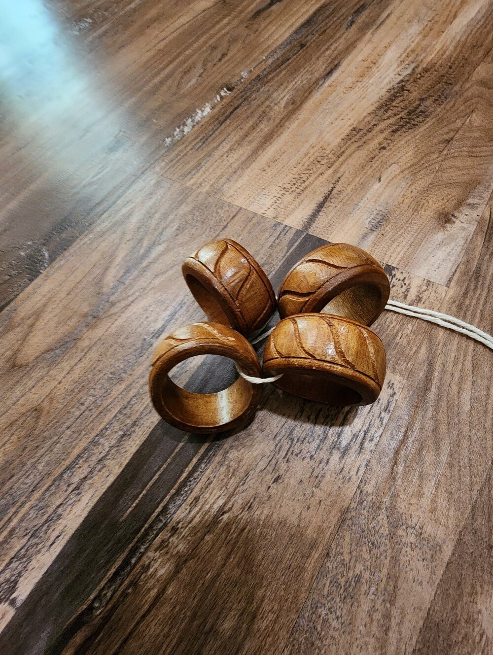 Teak Wood Napkin Rings